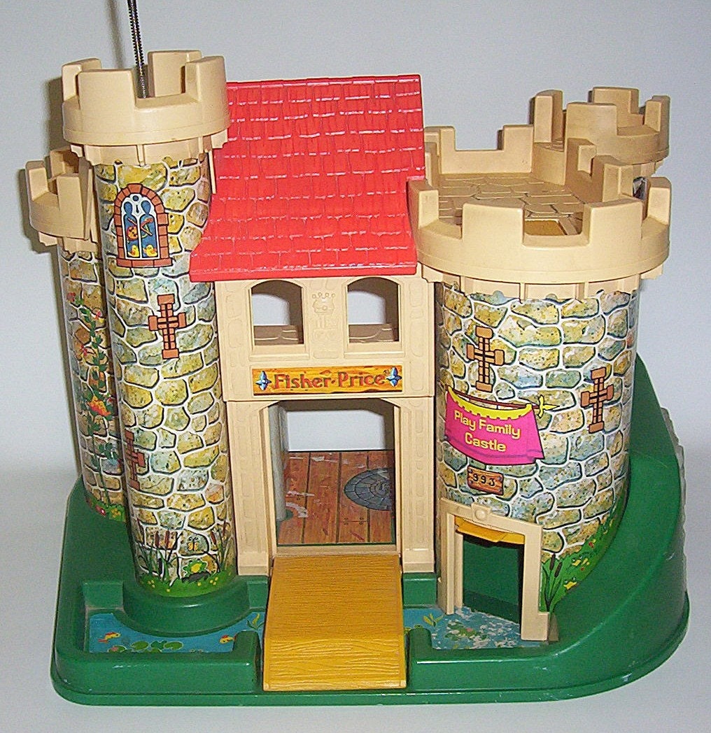 Vintage Fisher Price Little People Family Castle by RetroClassics
