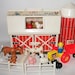 Vintage Fisher Price Barn Farm Silo Little People