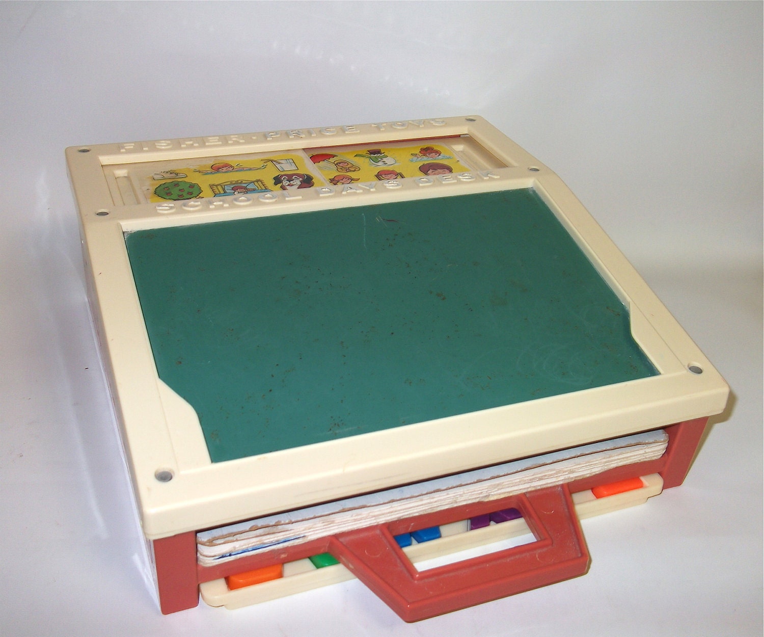 Vintage Fisher Price School Desk 1972 - Fisher Price Toy
