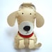 Susan the Labrador Leather Keychain ( Cream )