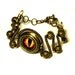 Steampunk Jewelry - Brass Fire Dragon Eye Bracelet