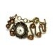 Steampunk Neo Victorian Jewelry - Copper -  Working watch bracelet