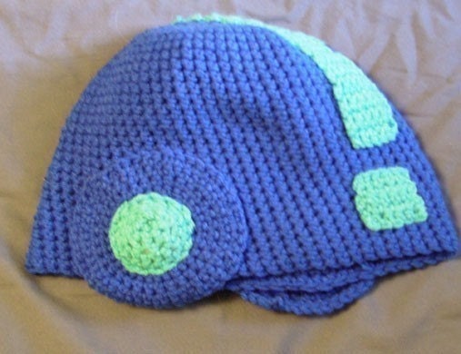 Mega Man Skullcap with Ear Covers - MADE TO ORDER