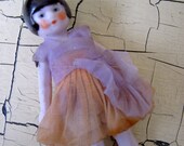 Antique German Dollhouse Girl Doll