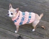 Immediate Download - PDF Knitting Pattern for the Holiday Dog Sweater