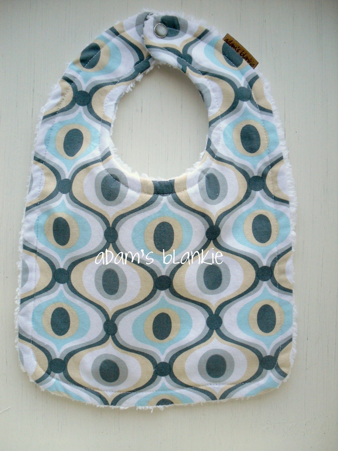 Waverunner Bib - Or CHOOSE YOUR FABRIC - Chenille and Pearl Snap
