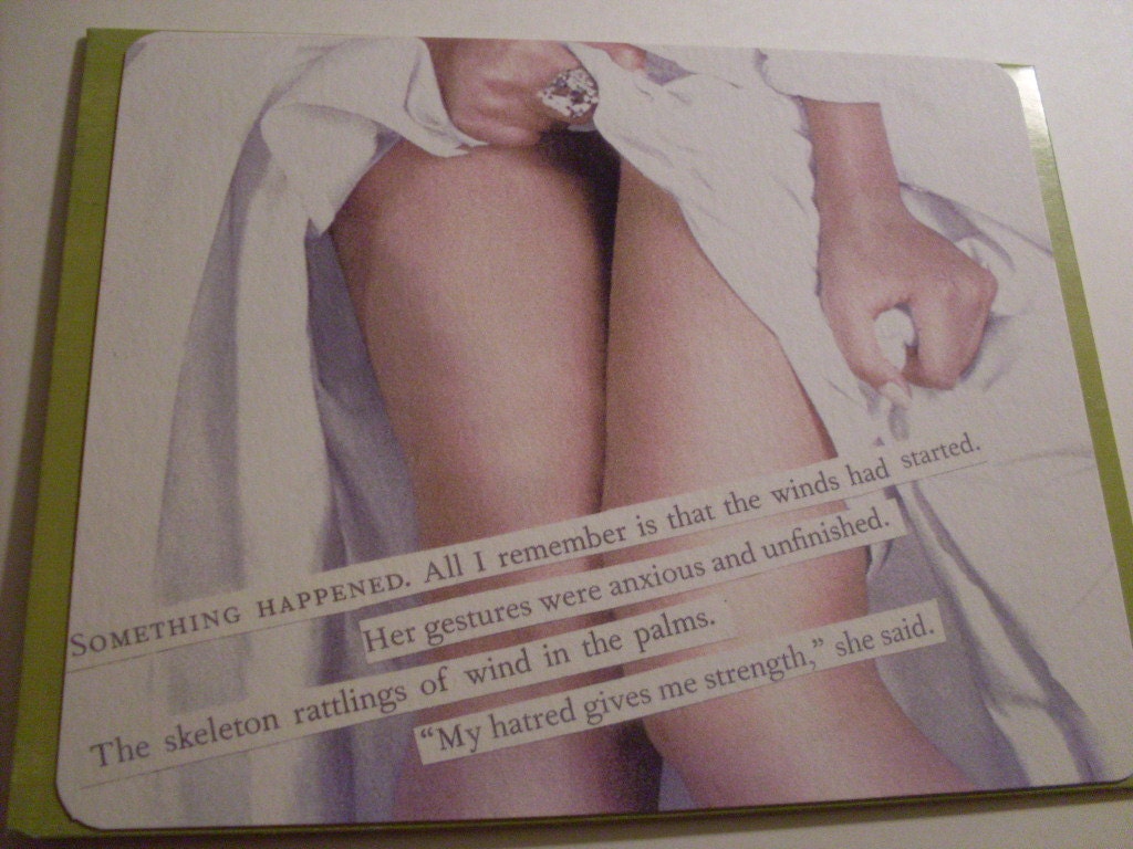 Set of Original Dark Collage Notecards 1