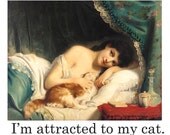 My Cat - Victorian Image Notecard