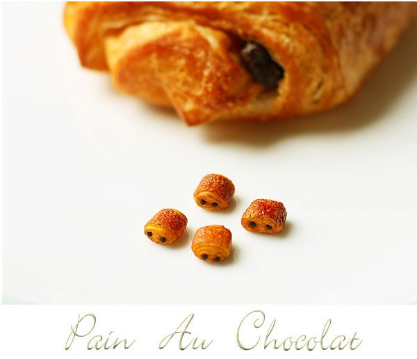 Dollhouse Miniature Food - Pain Au Chocolat Pastry 1/12 Dollhouse Scale