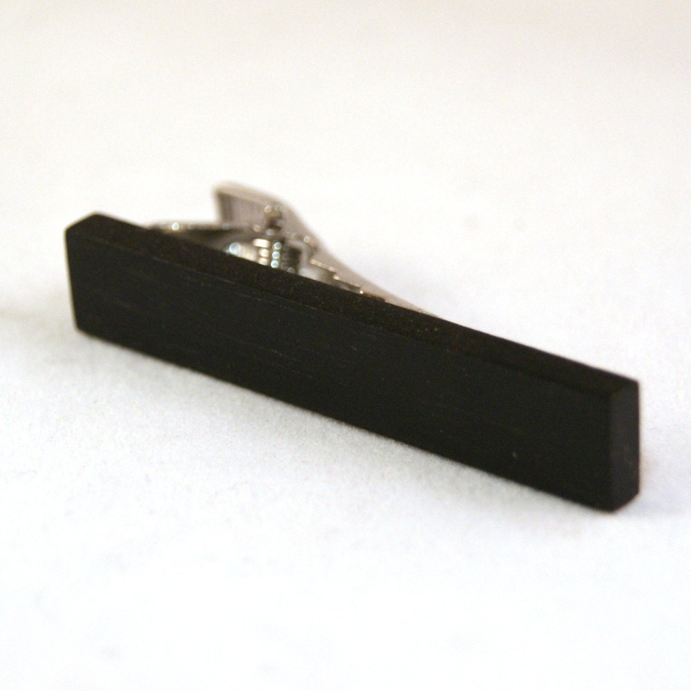 Mens Tie Clip - African Gaboon Ebony (TB-041)