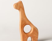 Wood Teether Giraffe  wooden toy natural baby toy