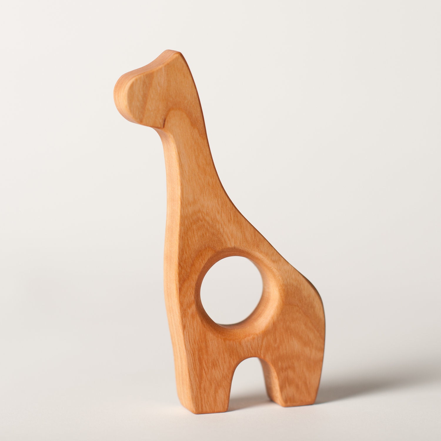 Wood Teether Giraffe  wooden toy natural baby toy
