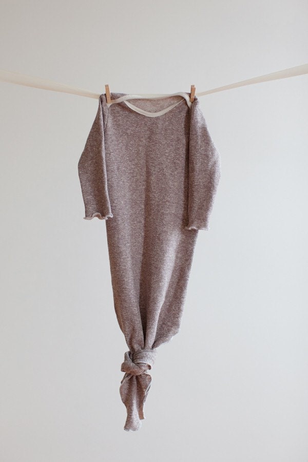 Knottie baby sleeper- Tan 3-6 months