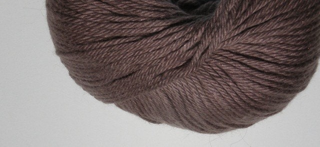 Brown Cotton Yarn 4 Balls Baby Bunny Yarn Cotton Modal Angora All Natural Eco-Friendly Brown color 1786