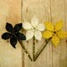 Bobby Pins - Bumble Bee - Beaded Flower Bobby Pins - Ododo Originals