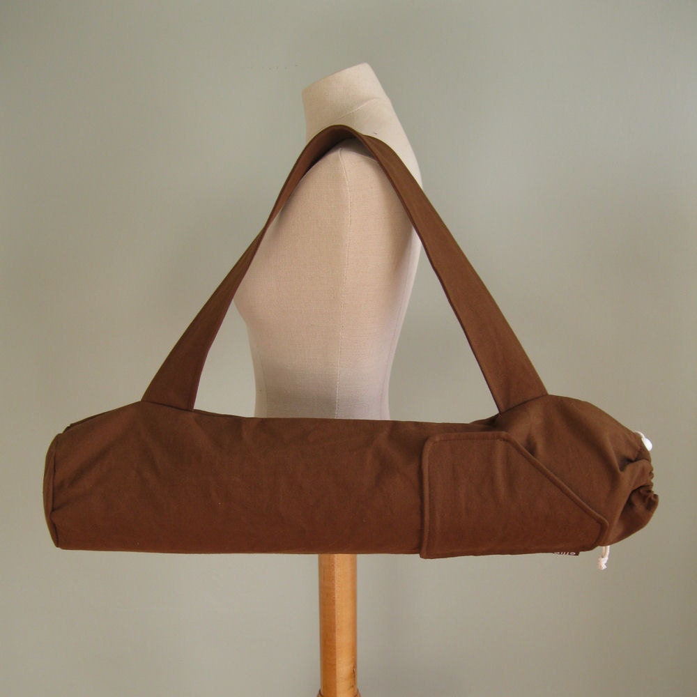 Yoga Mat Bag for Men or Women - Chocolate Brown