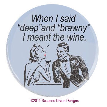 Funny Wine Lover Retro Magnet-