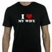 I heart My Wife T-Shirt - Black