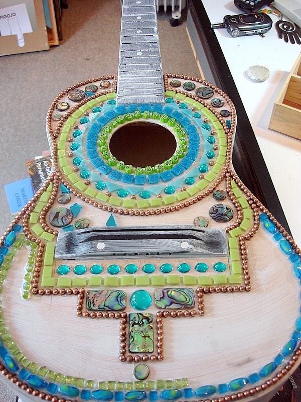 ON SALE-Mosaic Guitar-Baby Sings the Blues