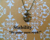 Anchor Charm Necklace - Stability