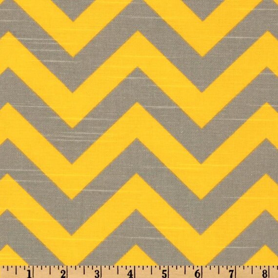Grey Yellow Fabric