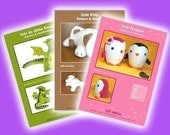 Stuffed animal patterns - choose any 3 pdf sewing patterns from my shop