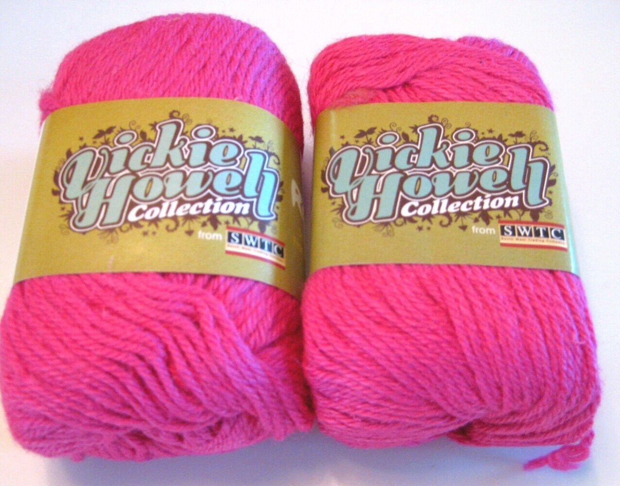 Wool  blend yarn, hot pink, SWTC ROCK yarn, Wool Soysilk Hemp blend, Courtney