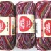 superwash wool sock yarn with aloe, self striping yarn, mauve tones, Heart and Sole Berry Bliss