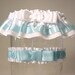 The ORIGINAL TAILORED garter  wedding 2 tone Your color choice
