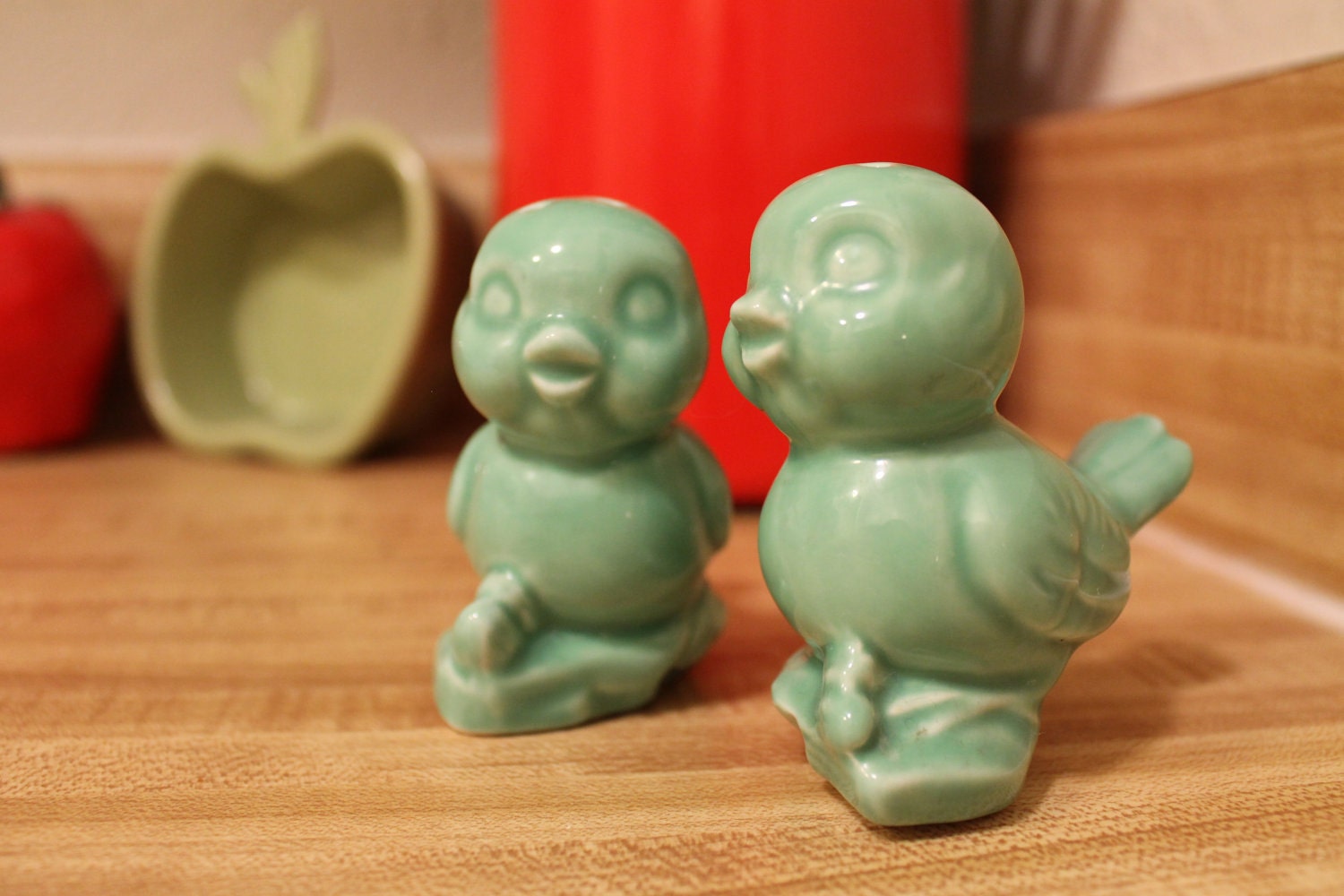 Ceramic Love Bird Salt & Pepper Shakers