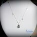 Labradorite necklace with Sterling discs in sterling silver chain - Flirt