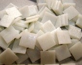 White  Mosaic Glass Tiles 3/4 inch 100 Tiles