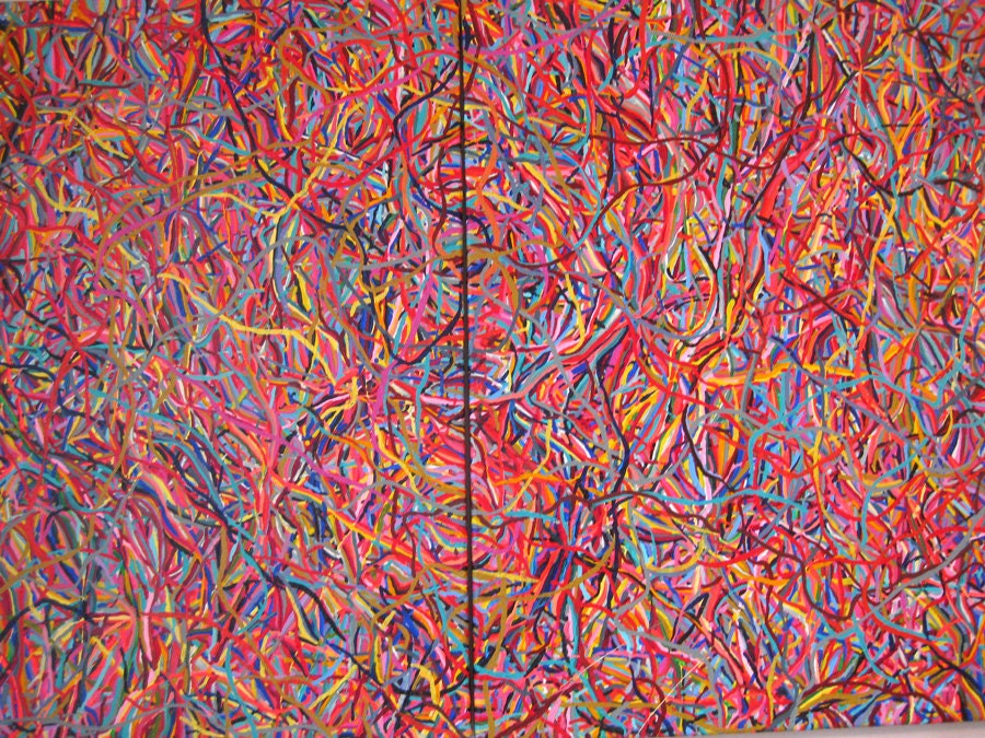 Electric Line abstract painting