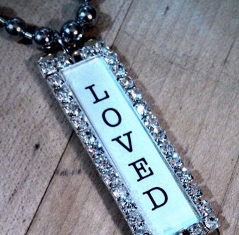 Silver and Gold Rhinestone WORD STIX