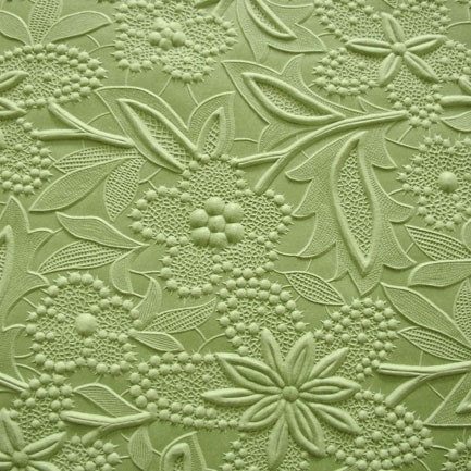 floral embossed