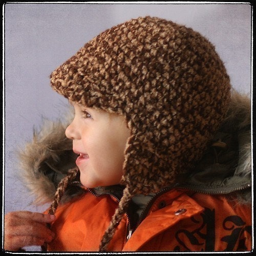 Earflap Hat Crochet Pattern PDF