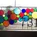 Stained Glass Window Panel / Bright and Bubbly Transom (AM-43)