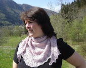 hand knitted lace shawl
