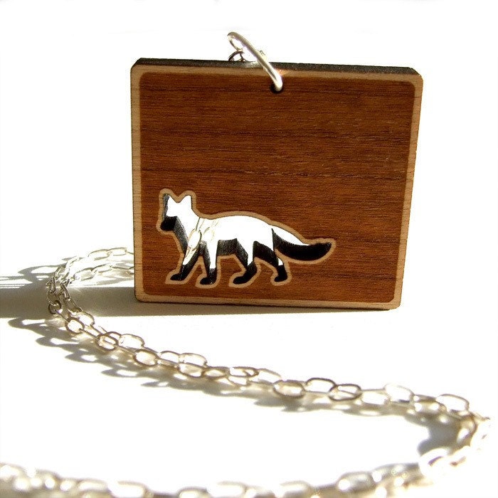 Invisible Fox - Woodland Pendant