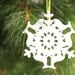 Tree Ornament - Deer Snowflake