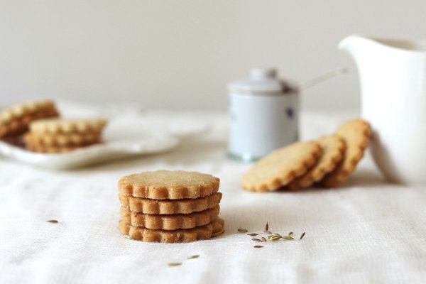 Fennel Olive Oil shortbread cookies - whimsyandspice