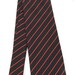 Necktie Red and Black Stripe Men Silk Tie