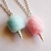 Carnival Cotton Candy Necklace - Pink or Blue