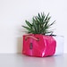 Planter (Small) No. 40 - Recycled Billboard Banner - Eco-Friendly
