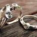 White Topaz Engagement Ring, made to order in your size