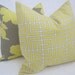 Free US Shipping-Decorative Designer Pillow Cover-20"x20"Dwell Studio Indoor/Outdoor Fretscene Canary