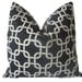 Free US Shipping-Indoor/Outdoor Decorative Designer Pillow Cover-18 inch-Gotcha In Black and Creme