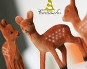 Standing Flocked Deer