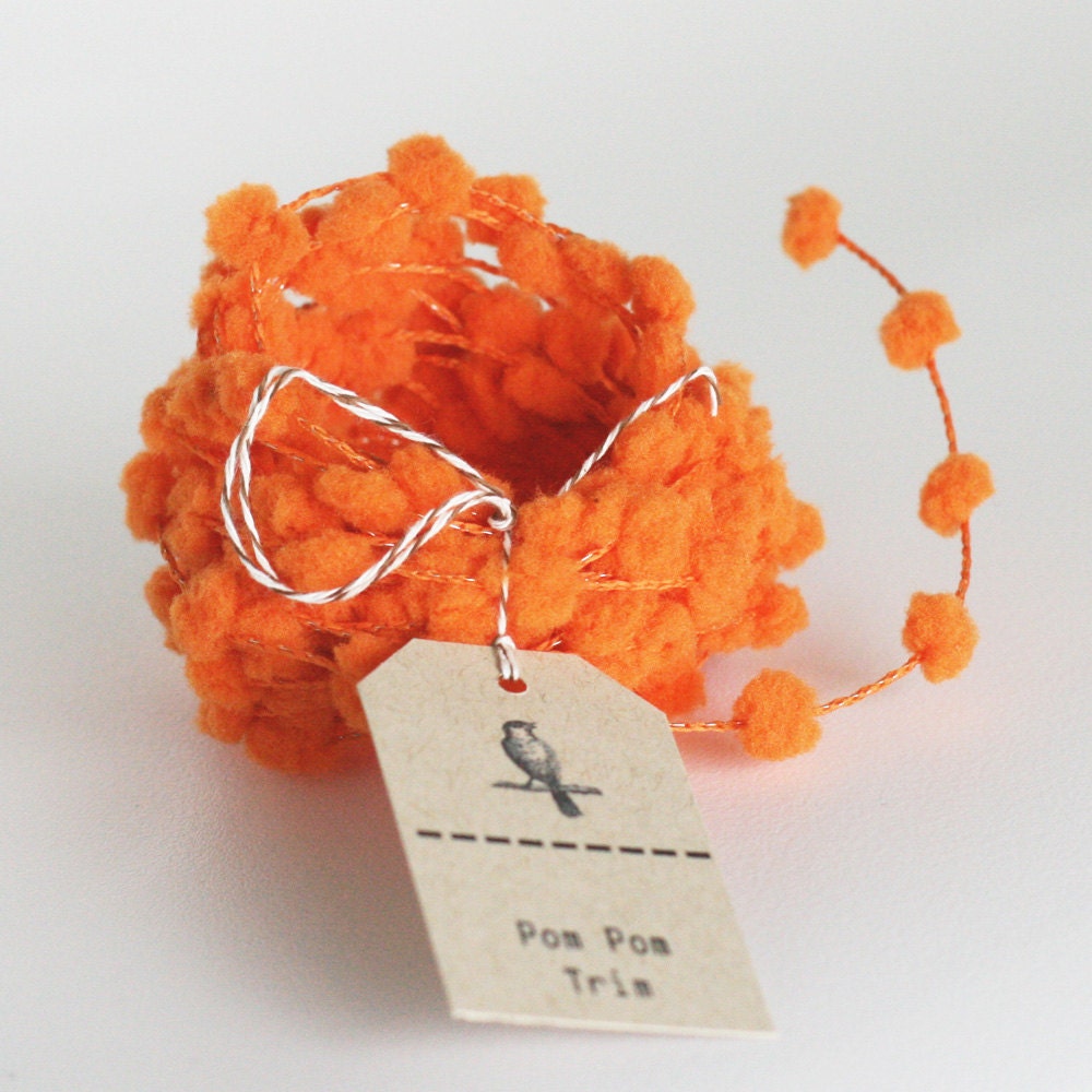 Wholesale 25 yard roll of Pink wired pom pom garland trim