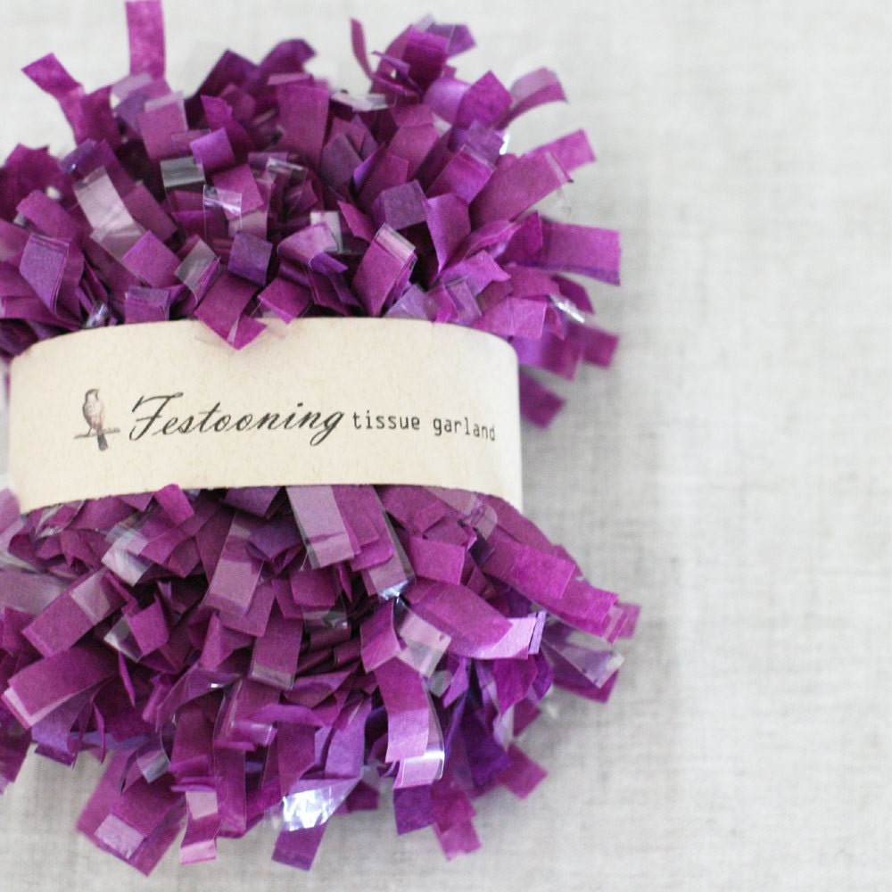 Wholesale 8 yard roll of Grape Fringe Trim
